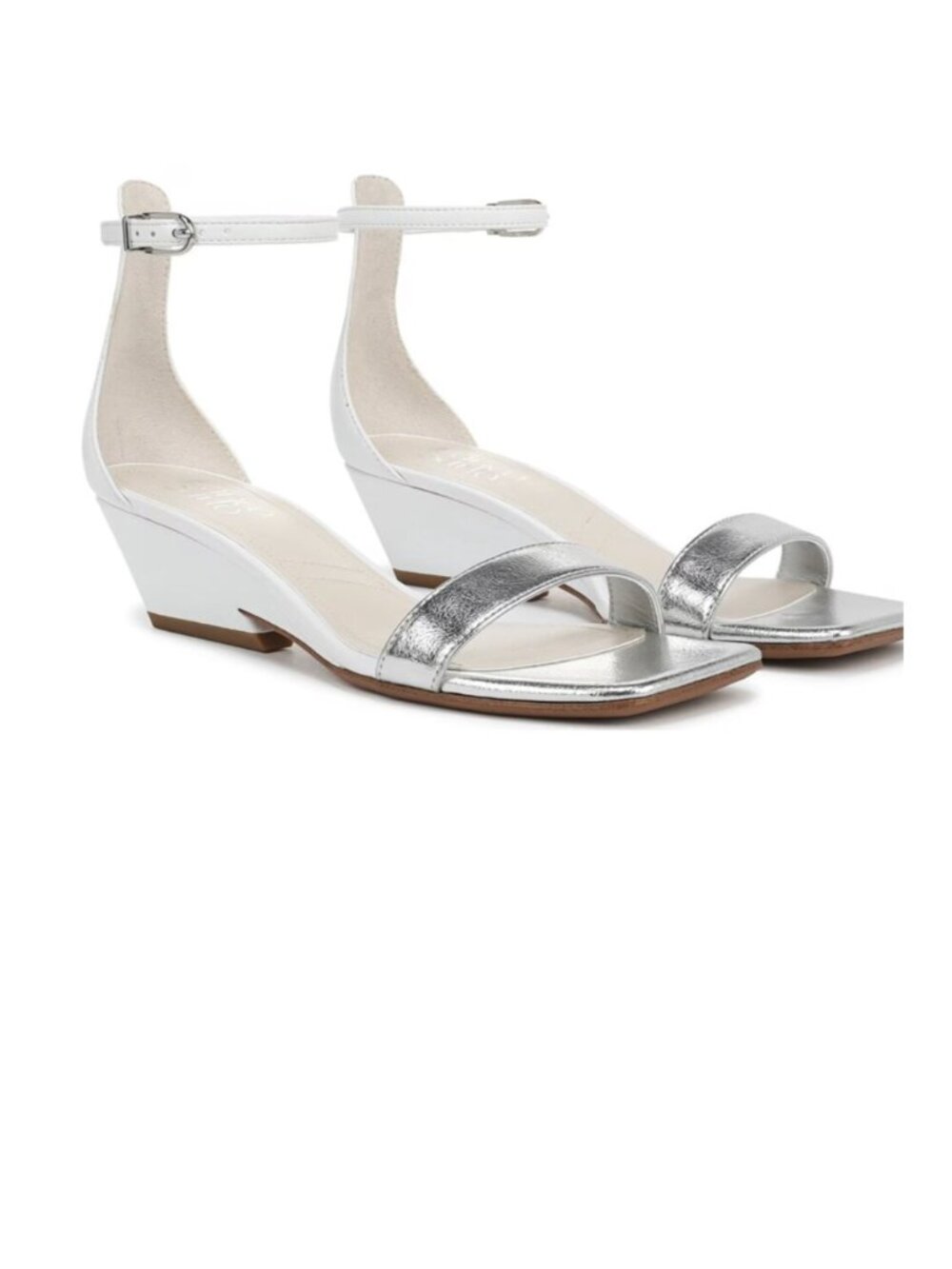 NEW Franco Sarto Sadie Wedge Sandal (Women) 9.5M, BRIGHT WHITE